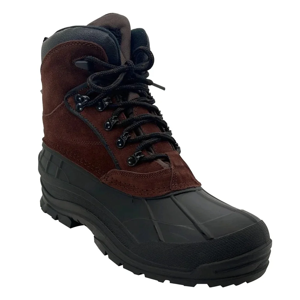 TOTES Men s Mammoth Waterproof Winter Boots - Dark Brown, 8M